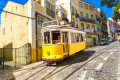 Vintage Tram in Lisbon City Center